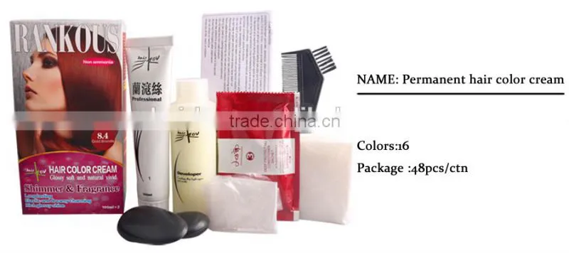 Wholesale 3D live effect permanent red hair dye