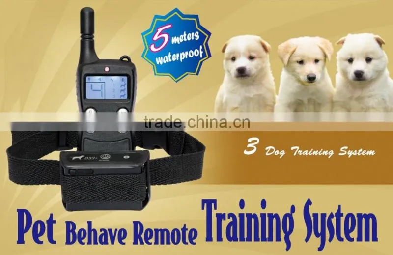 Visson wholesale pet training products VS-033 electric remote dog training collar with waterproof