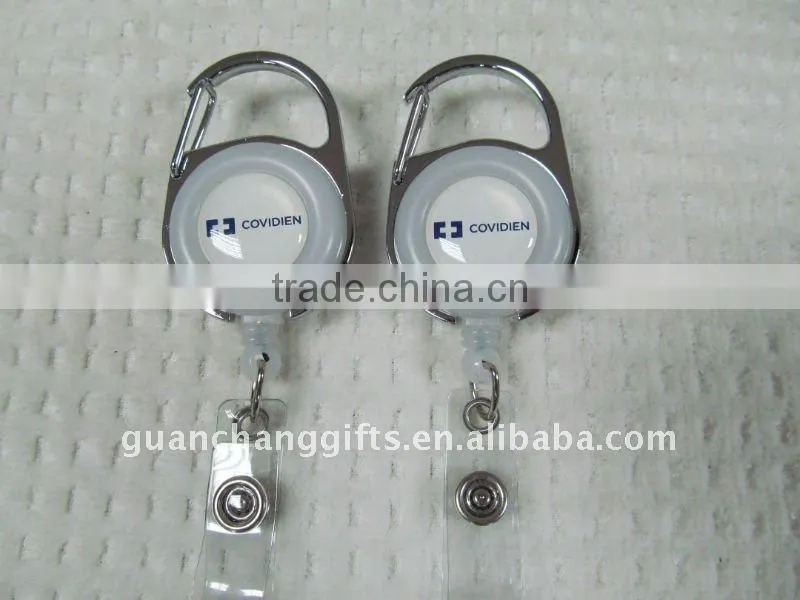 metal yoyo id badge reel