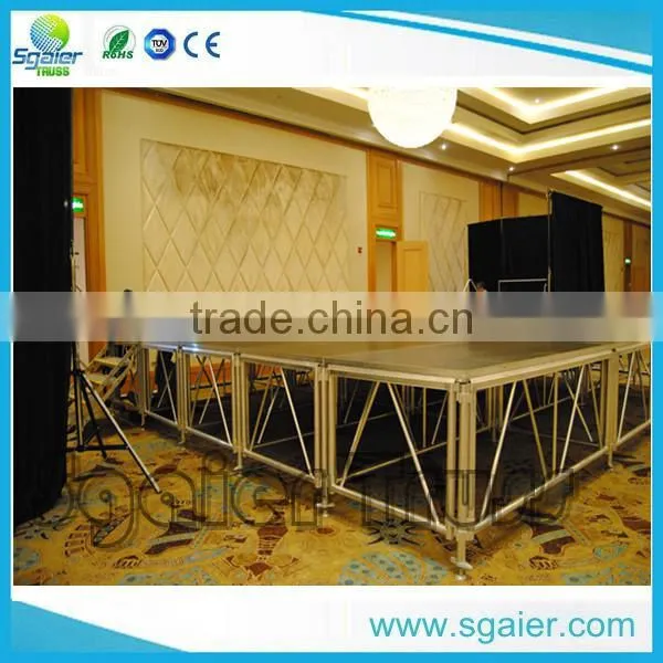 Fashion 4ftx8ft aluminum stage deck festival stage hire from Sgaier
