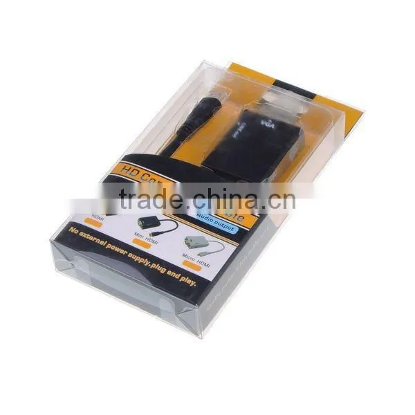 Mini HDMI to VGA + Aduio HD Conversion Cable Adapter For Computer DVD