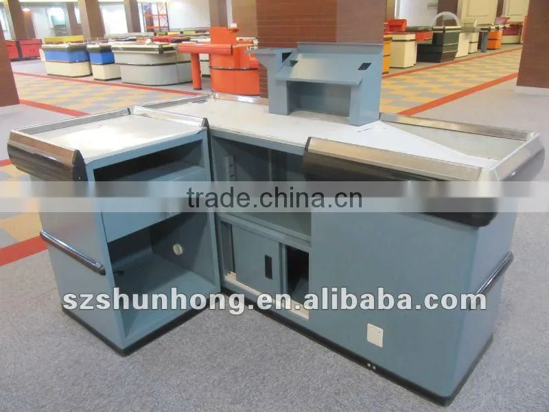 Large supermarkets Cash Counter,checkout desk,Retai checkout counter