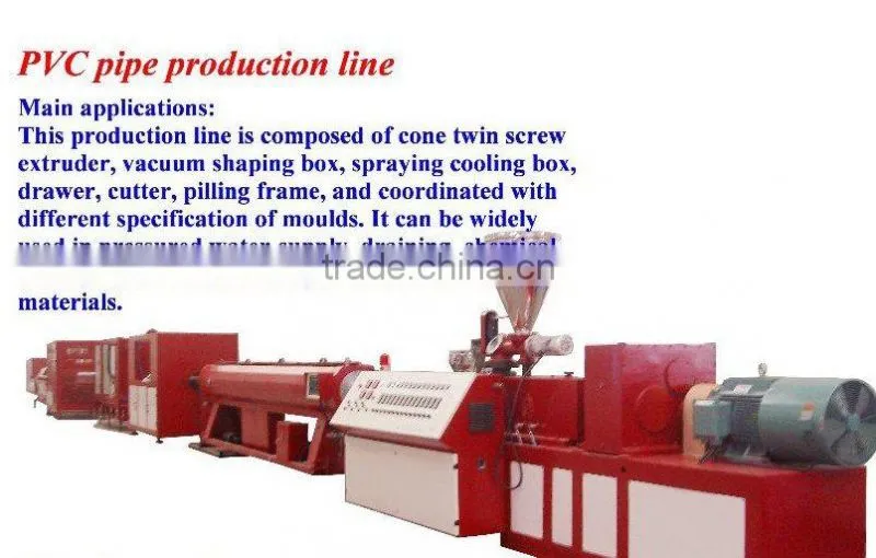 Mature teconology PVC pipe production line
