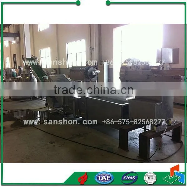 Sanshon pre-treatment product line for quick-frozen vegetable