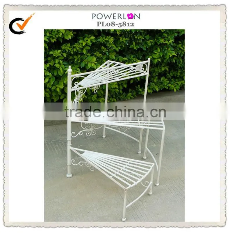 Antique Folding Metal Flower Stand