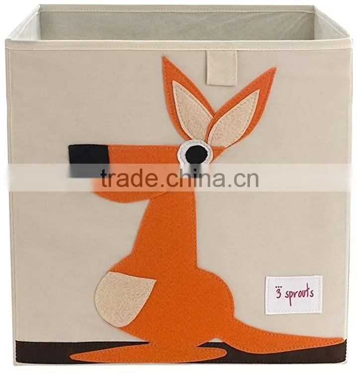 Store More Non-woven Storage Bin, Kids Collapsible Fabric Storage Box, Toy Foldable Storage Box
