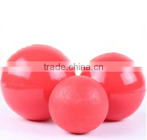 CY187 Products For Pet Puppy Dog Red Solid Natural Rubber Elastic Pet Ball Toys, Bite Resistant Dog Toy Squeakers Training Toys