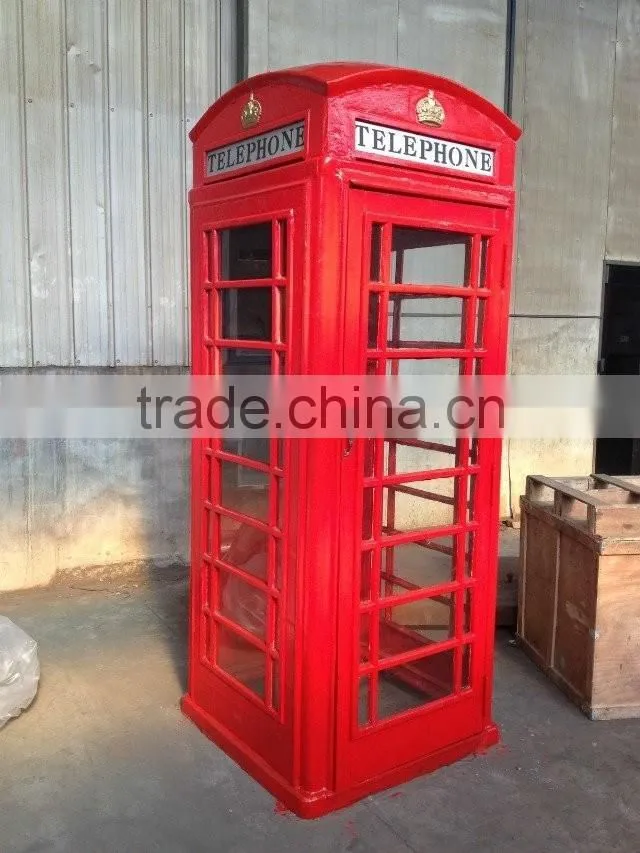 London Ornamental Antique Steel Telephone Booth