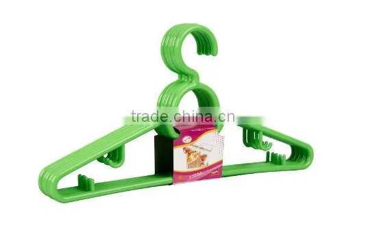 Hot Sale Green Plastic Coat Dress Hanger