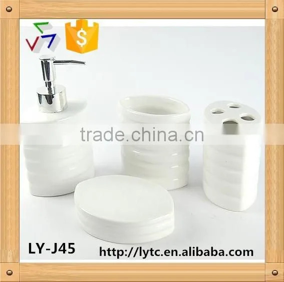 ceramic porcelain bath accessories set, bath set,,bathroom fitting,ceramic soap dispenser/toothbrush holder/tumbler/soap dish