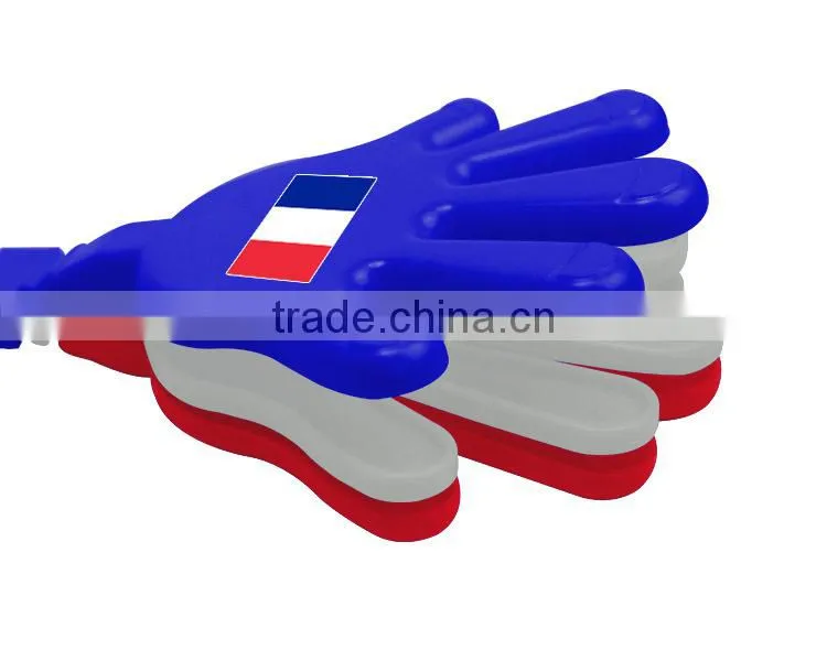 football fans 24cm plastic hand clapper/ hot sale noise maker handclapper