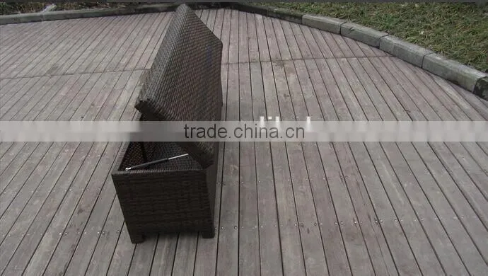 Rattan outdoor storage box