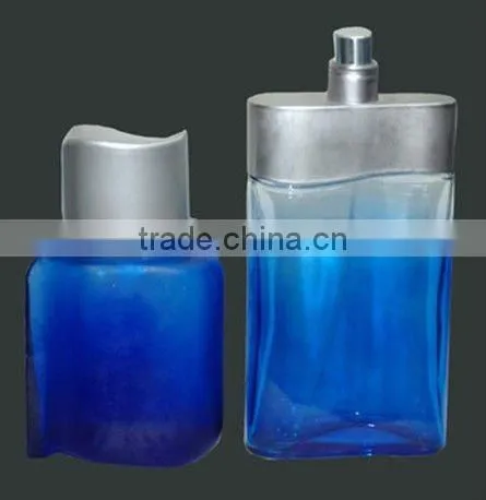 cylindrical perfume glass bottle