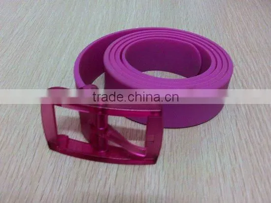 colored silicone golf belt eco garment belt for girls and boys