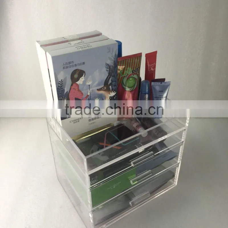 Customized clear makeup box organizer Wholesale