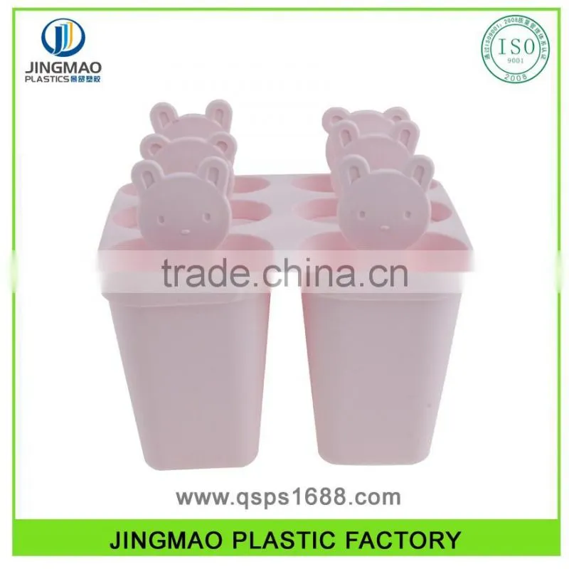 Food Grade PP Cute g 6 Units Plastic Ice Cream Mold For Kids
