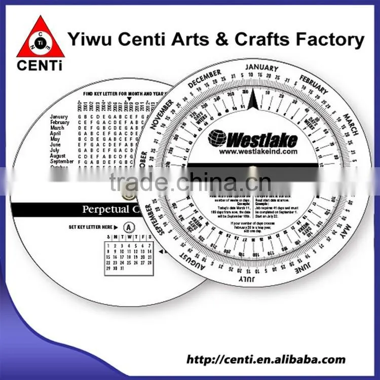 Perpetual Calendar & Scheduling Wheel Calculator
