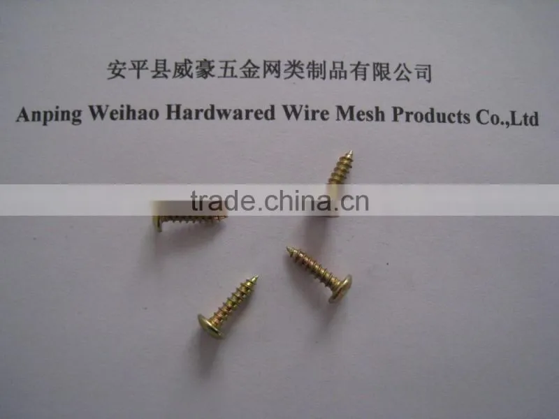 Phillips pan head self tapping screw with washers