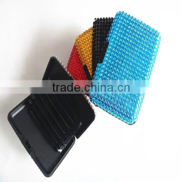 Aluminium Business ID Credit Card Holder Waterproof wallets/Diamonds card holder