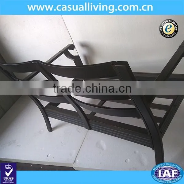 Garden Double Cheap Black Cast Aluminum Patio Chair