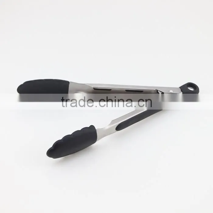 best selling 9 inches silicone food service tong