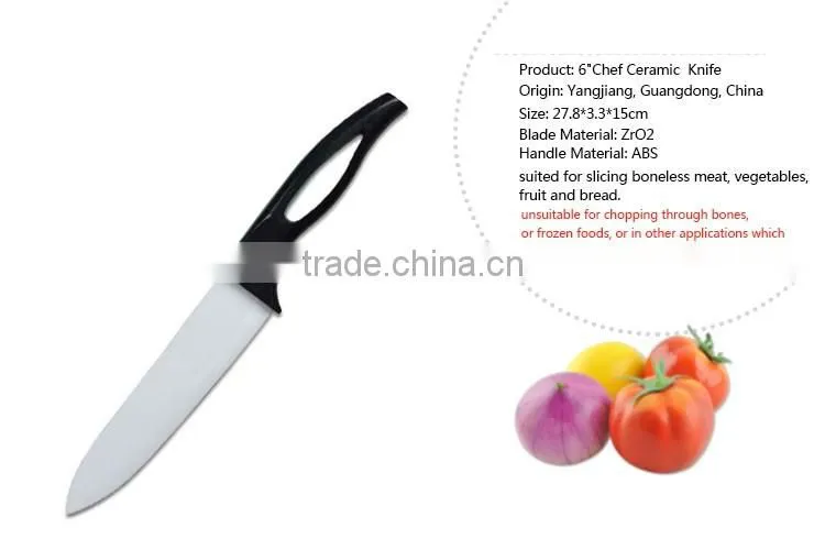 4 Pieces high quality ABS Handle Zirconia Ceramic Knife