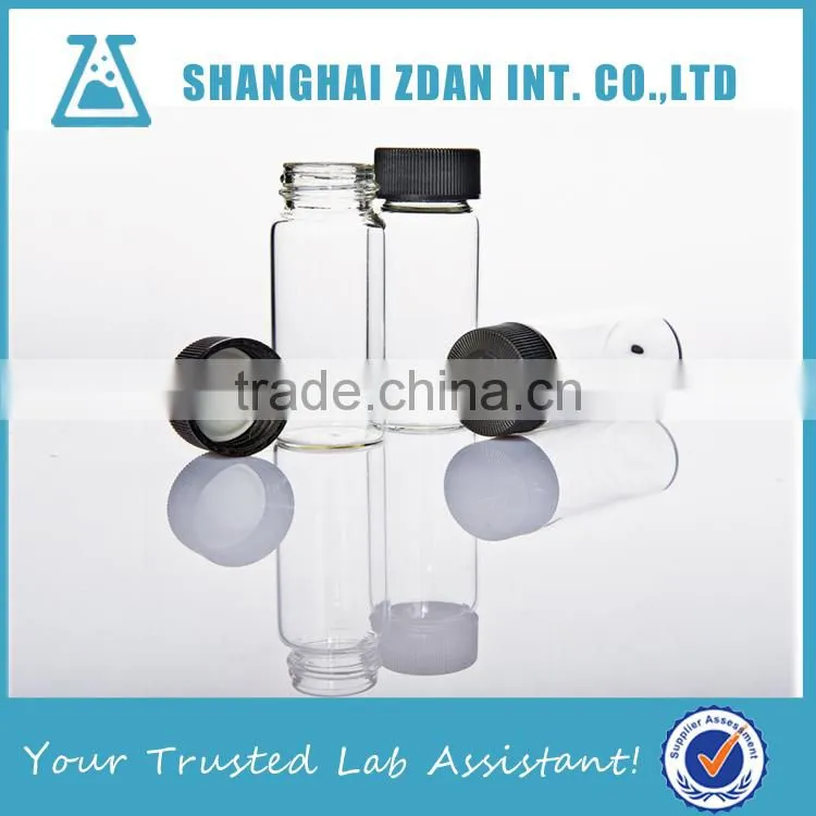 Glass Sample Vial With Screw Cap,Clear Glass Sample Bottle For Laboratory Glassware