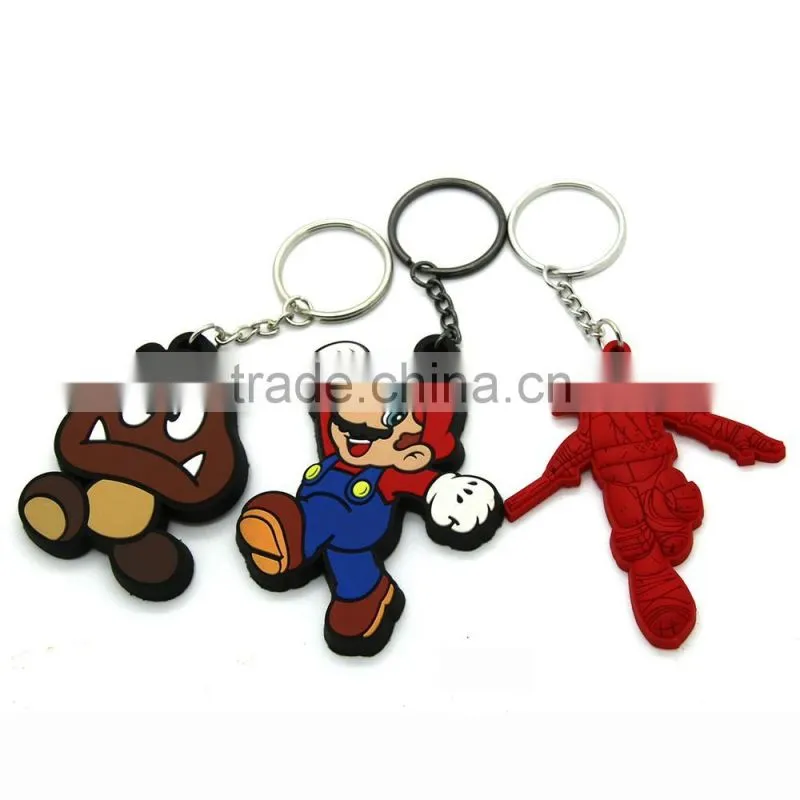 Beautiful new design popular gift 3D Customize Shaped cute Soft PVC Keychain for VW GTI Golf