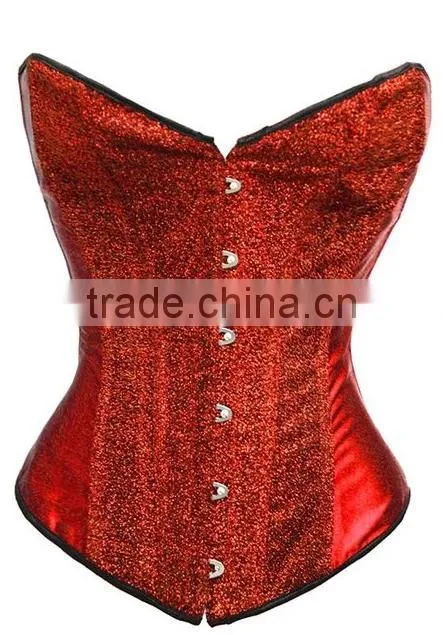 New Feeling Whole Sale Cheap Halloween hot sale mature Women Burlesque Waist Cincher Corset Purple Red Green Golden Blue Color