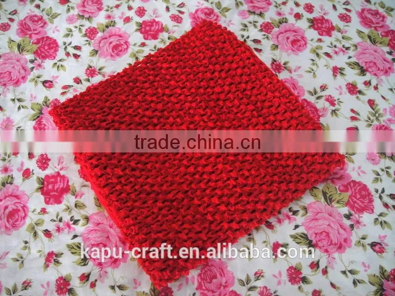 Solid color 9 inch girls crochet tube top lined crochet tube top for tutus