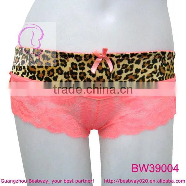 Sex schoolgirl boyshort underwear with lace & bow
