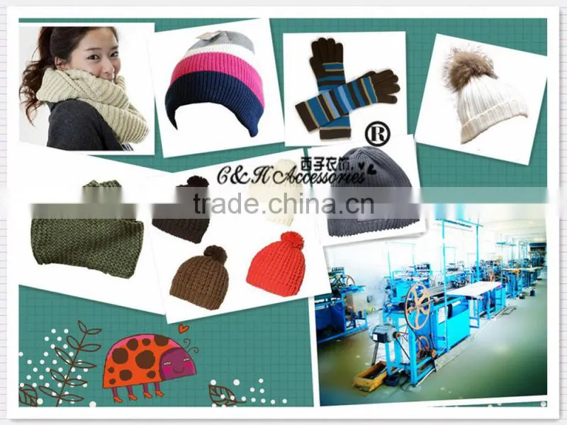new winter warm soft double layer fashion knitted ladies hats cheap majored factory
