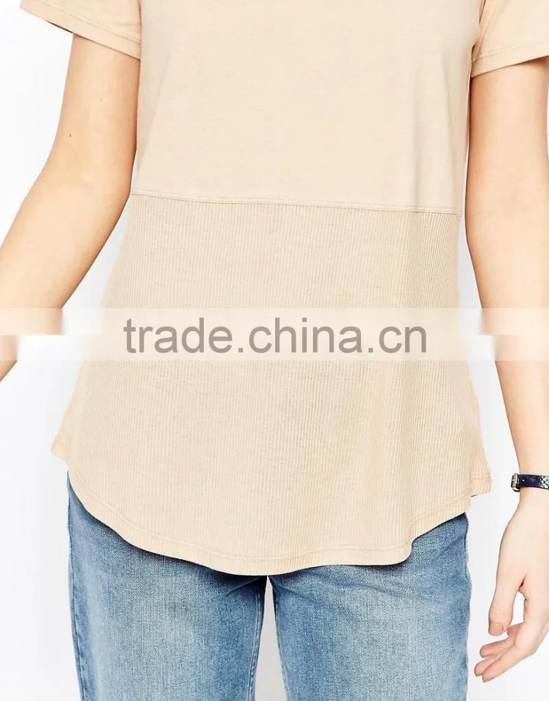 China wholesale factory women's clothing blank T-shirt for women