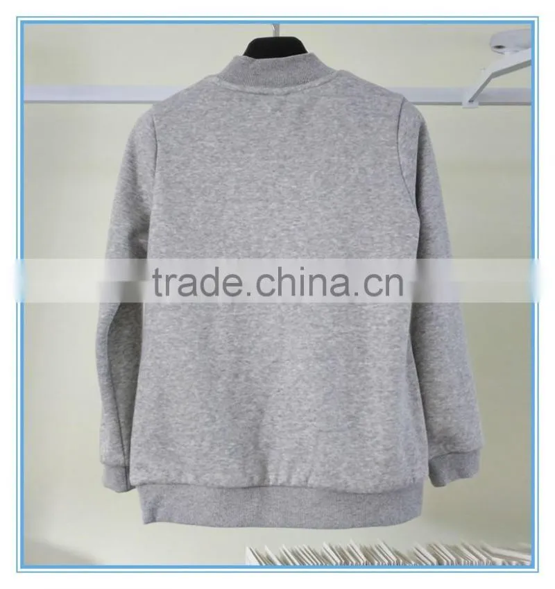 Custom pullover fleece hoodie for winter , custom printing kids crewneck sweatshirt