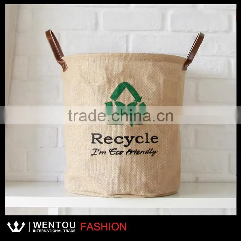 New Green activists Monogrammed Burlap Basket