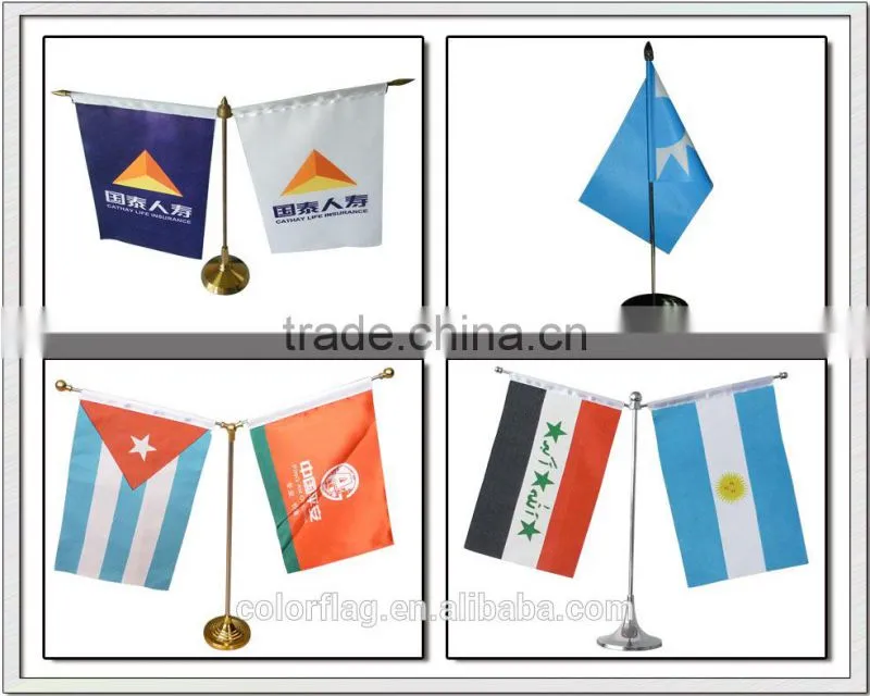 fashion table flag , desk flag , silk flag