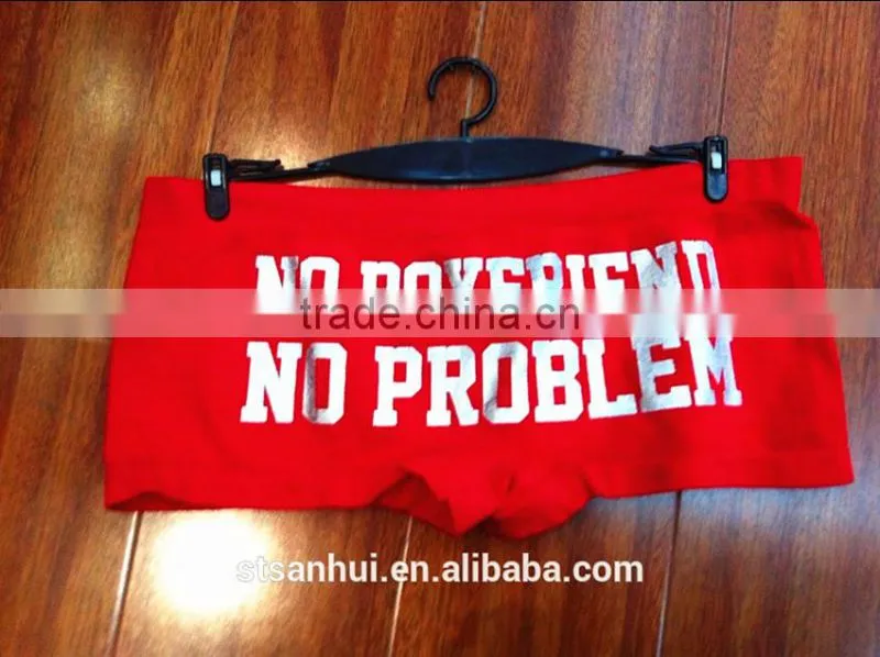 High quality fancy printed young ladies seamless hot panties