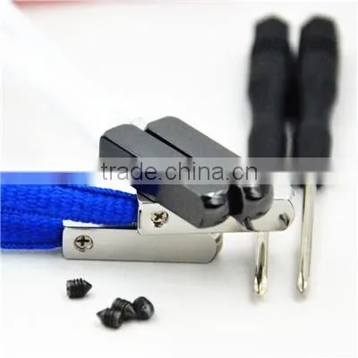 (MOQ:100pcs) Yeezy Lace with Screw Metal Tips including Tiny Screws & Free Screwdriver - Customized Screw on Lace Aglet - 25 mm