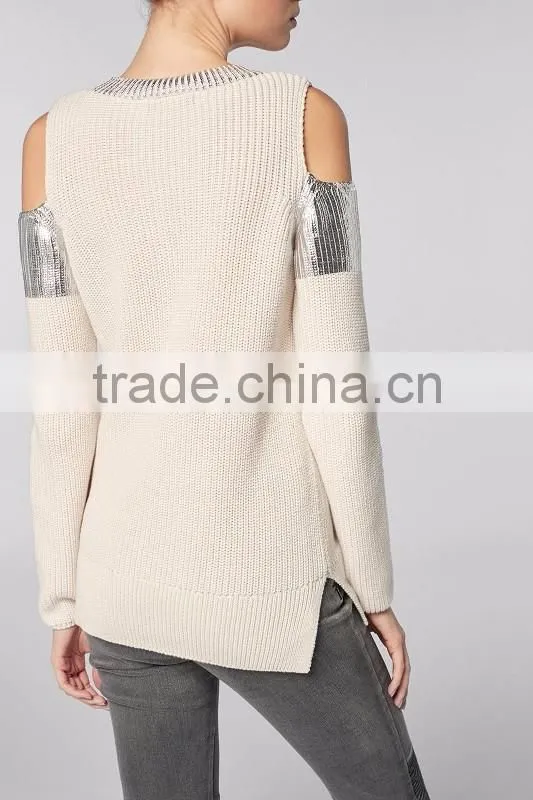 Sexy Design Sweater Knitted Top For Ladies