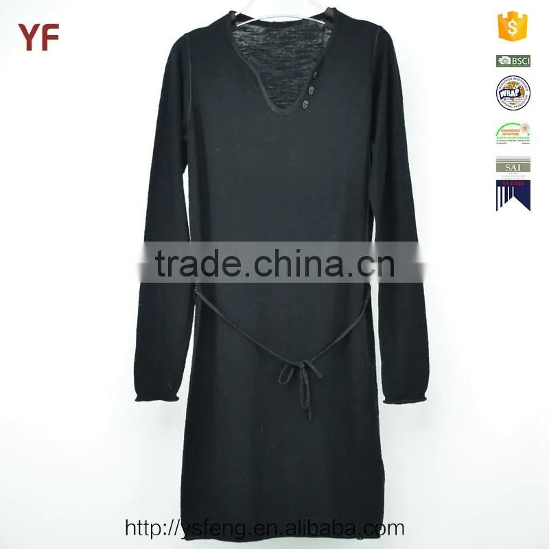 Latest Party Designs Long Sleeve Maxi Ladies Western Sweater Dress Designs