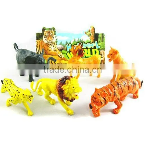 12pcs PVC plastic farm animal cartoon figure toy 3D plastic toy