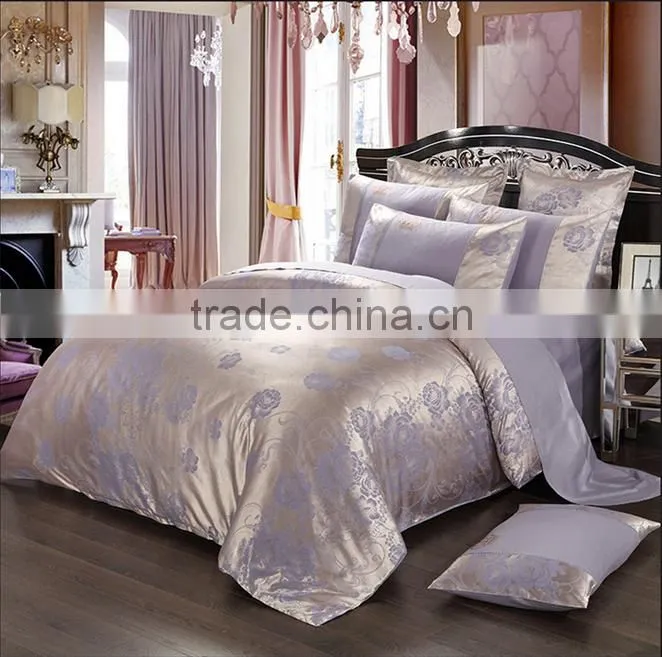 alibaba china's AB design jacquared cotton bedding set