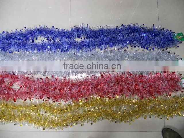 christmas tinsel garland