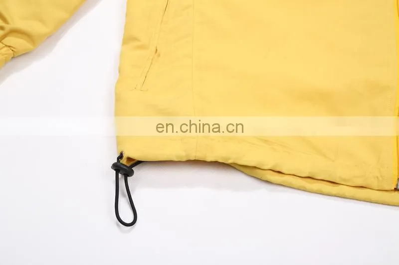 100% nylon full zip lining windbreaker tracksuit jacket