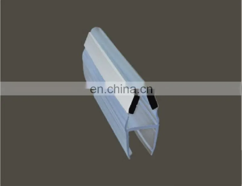 PVC magnetic shower door seal for 90 degree and 130 degree glass doors