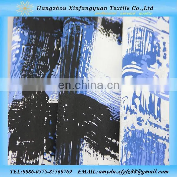 New design printed 100% ramie woven fabric