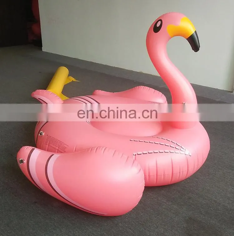 Custom 6p Eco-friendly PVC Inflatable Pool Flamingo Pool Float 190cm