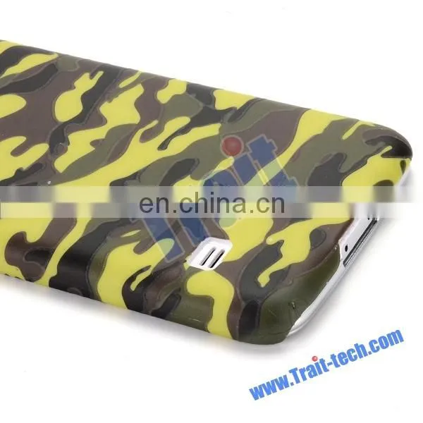 Embossed Multi-color Camouflage Pattern Rubber Coated PC Hard Case for Samsung Galaxy S5 I9600 G900
