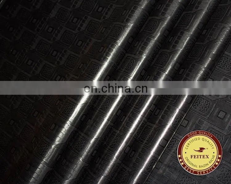 African Black Abaya Fabric For Women and Men Muslin Brocade Fabric in 2017 New Fashion Design