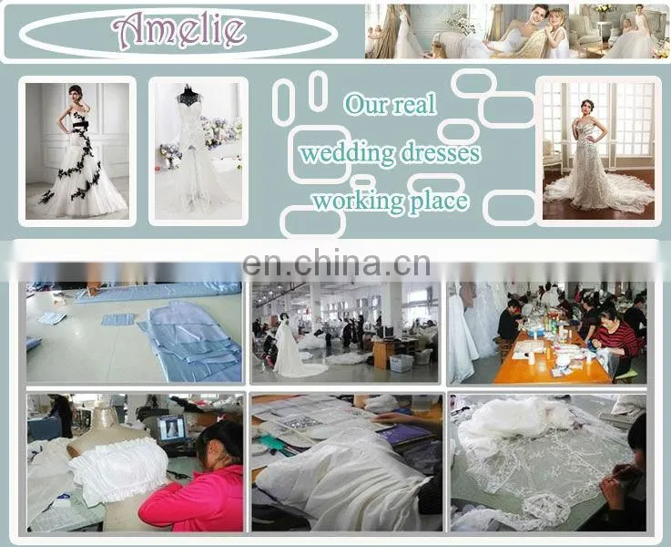 V Neckline Lace Appliqued Wedding Party Dresses